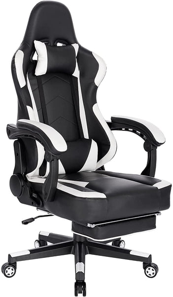 Sedia Gaming Poltrona Ufficio Ergonomica con Poggiapiedi Reclinabile 1 –  Vicco