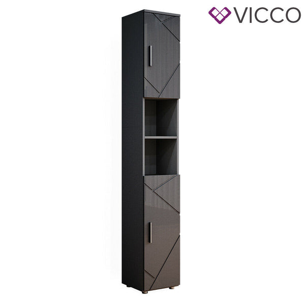 Vicco Mobile bagno Irma, Antracite/Rovere, 30 x 59 cm