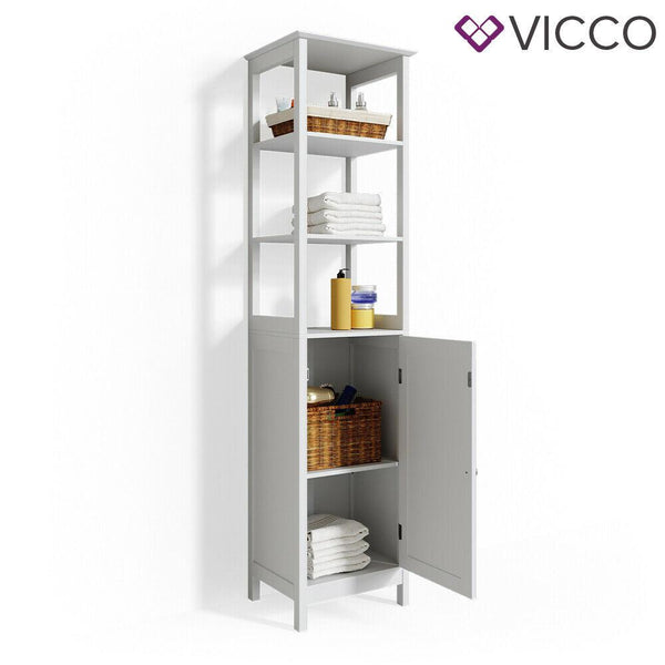 Vicco mobile per bagno Bianco Specchiera Credenza di base per lavabo A