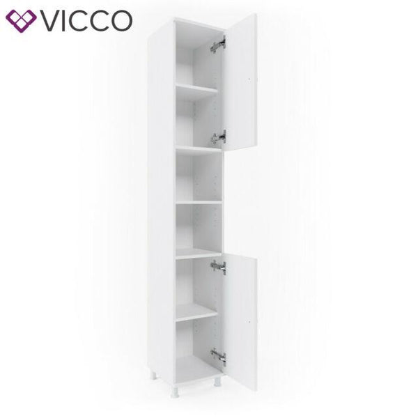 Vicco Armadio per il bagno Fynn Armadio per il bagno cemento 190cm Scaffale  alto