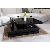 Tavolino da Salotto Tavolino da Caffè Moderno Girevole design 3 piani bianco nero o grigio