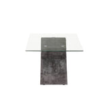 Tavolino da Salotto FOX piano in vetro temperato design Moderno