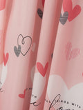 Tenda con stampa a cuore