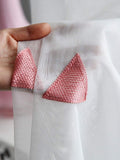 Tenda con pannello singolo e ricamo a triangolo