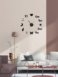 Orologio da Parete cuore & con motivo farfalla