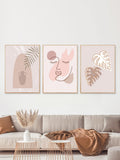 Painting senza cornice con modello astratto 3 pezzi
