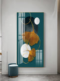 Painting senza cornice ginkgo con stampa foglia 1 pezzo