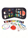 Kit di attrezzi per cucire 98 pezzi con aghi e filo, confezione portatile per cucito, attrezzi fai da te per la casa e i viaggi