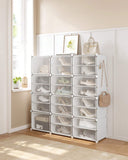 Scarpiera a 12 Scomparti Scaffale Portaoggetti Modulare, Scomparto di 30 x 40 x 30 cm