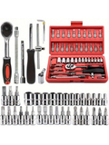 46 pezzi Set di chiavi a cricchetto da 1/4