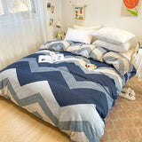 Set copripiumino in poliestere spesso con stampa floreale