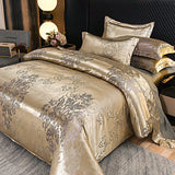 Set di biancheria da letto jacquard di lusso, 3 pezzi, design europeo, misura queen/king