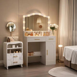 Toeletta da Trucco, Specchio Grande HD, Luci LED Regolabili