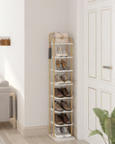 Scarpiera verticale, scarpiera a 8 ripiani, torre portascarpe per piccoli spazi