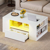 Tavolo da soggiorno moderno con illuminazione LED a 16 colori