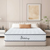 Materasso matrimoniale 140x190, altezza 28 cm, materasso ibrido con memory foam