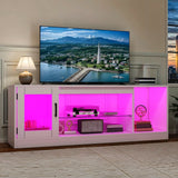 Mobile TV da 148 cm con illuminazione LED RGB a 22 modalità Mobile basso per TV fino a 65 pollici