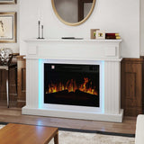 Camino elettrico da 23 pollici – Camino elettrico indipendente con realistico effetto fiamma 3D