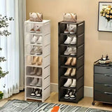 Portascarpe domestico a più strati e fila singola, spazio di stoccaggio a più livelli per risparmiare spazio