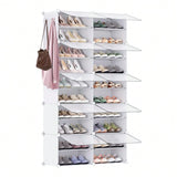 Scarpiera sistema modulare fai da te scarpiera modulare, parete plug-in, 2 file, 10 livelli