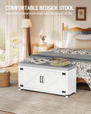 Scarpiera da Ingresso Panca con Porte, 8 paia di scarpe, 35 x 100 x 49 cm, Bianco