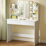 Toeletta Trucco Con Luci Toeletta Trucco Scrivania Con Specchio E 10 Lampadine LED Dimmerabili