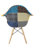 Poltrona Comfort, Eiffel Design, Robusta,Gambe in Legno Faggio Tessuto