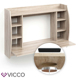 Scrivania a parete Max Stazione da ricarica QI sonoma Vicco