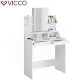 Toilette Toilette Ania specchio 2 cassetti bianco Vicco