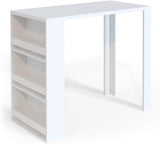 Vicco Tavolo bar alto, Bianco, 57 x 117 cm