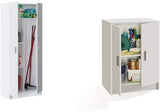  Armadio multiuso, Bianco Melamina, con kit di montaggio, 73x37x180 h cm, 