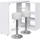 Tavolo bar alto Bianco, 138 x 39 cm