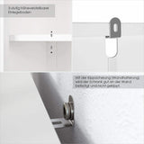 Mobiletto bagno Armadietto da Terra Mobile da Bagno Credenza Multiuso Bianco