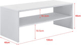 Tavolino da caffè 100 x 40 x 40 cm Tavolino da Salotto con 1 ripiano Tavolino Basso 