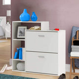 Scarpiera 4 Ripiani 2 Ante a Ribalta E Doppia Profondita