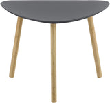 Set da 2 Tavolini da Salotto in Altezze Diverse 2 Tavolini Impilabili con Gambe in Bambú Tavolini Bassi da caffè con Piano Tavolo Bianco