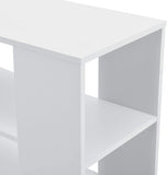 Tavolino Basso da Divano con Ripiani e Ruote 60 x 70 x 35 cm Consolle su 4 Rotelle Tavolo Portatile da Salotto