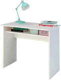 Samblo Sora Scrivania con Ripiano, Legno, Bianco