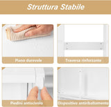 Toeletta da Trucco con Specchio e Luci LED Luminosità Regolabile Tavolo da Trucco con 7 Cassetti