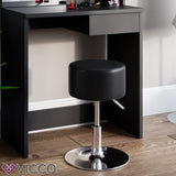 Vicco Sgabello di design Sgabello trucco Toeletta regolabile Nero