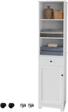 Mobile Alto Colonna Bagno salvasapzio con cassetto e armadietto