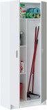  Armadio multiuso, Bianco Melamina, con kit di montaggio, 73x37x180 h cm, 