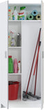 13Casa Kawai A6 Armadio multiuso, 73x37x180 h cm, Melamina, con kit di montaggio, Colore Bianco