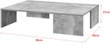Tavolino da caffè/da Divano 21 x 90 x 60 cm Tavolo Basso da Salotto/Soggiorno in Forma Rettangolare