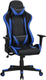 Sedia Gaming Poltrona Ufficio Ergonomica Reclinabile 180° Schienale Alto Imbottita Girevole Portata 150 kg Altezza