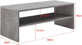  Tavolino da caffè 100 x 40 x 40 cm Tavolino da Salotto con 1 ripiano Tavolino Basso 