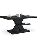 Tavolino Design Moderno Piano 50mm Tavolino da Salotto 90x45x60cm