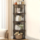 Scaffale Angolare Autoportante a 5/6 Ripiani Resistente e Verniciato a Forno