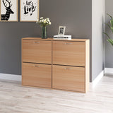 Scarpiera Salvaspazio Capacità 24 Paia con Mensole Regolabili per Ingresso