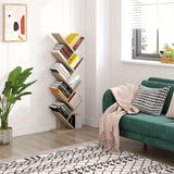 Libreria, Divisorio Mensola di Stoccaggio Staffa Mensola per CD e DVD con 9 Ripiani